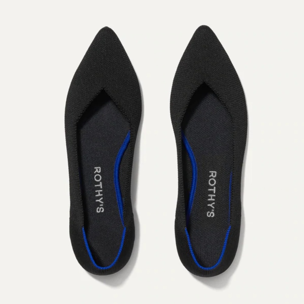 Rothy's The Point Black Classic Flats 9.5